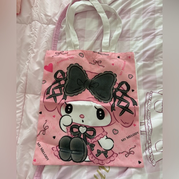 Sanrio My Melody Pink and Black Tote Bag - Picture 1 of 5